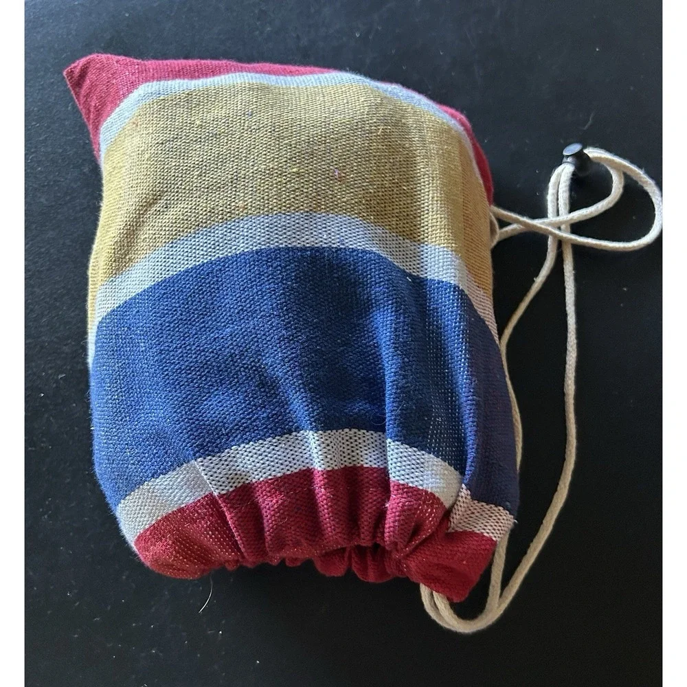 Striped Hammock Cotton One Person Tree Anchor 74